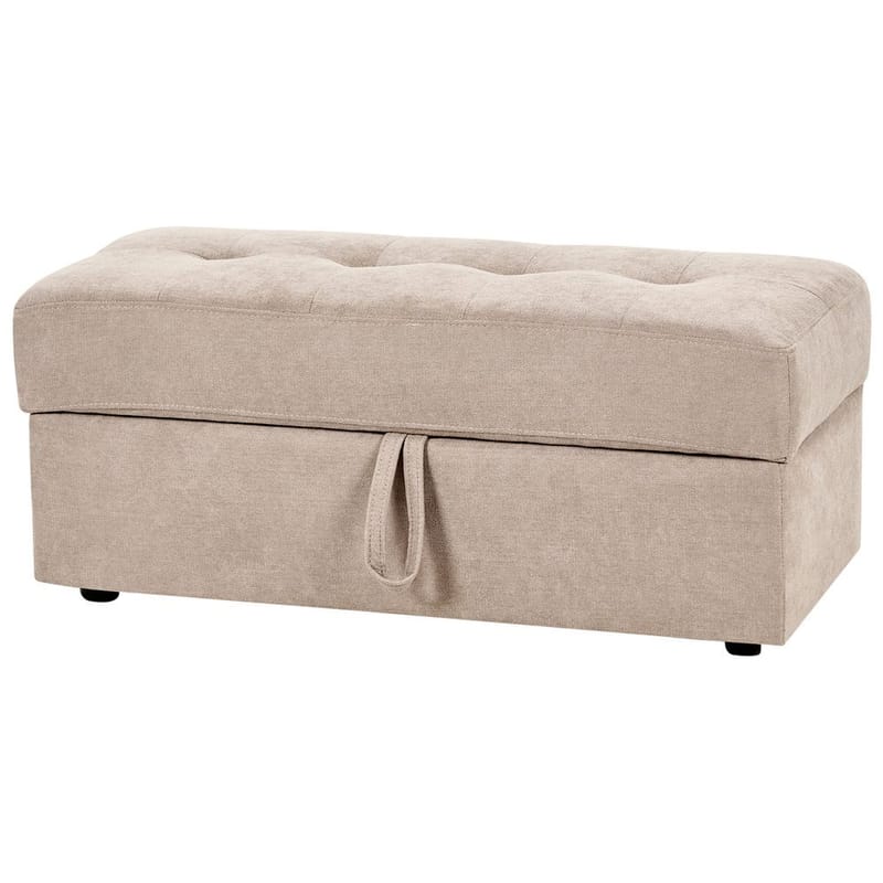 Falster 3-sits Bäddsoffa 90x150 cm med Förvaring i Tyg - Taupe - Möbler - Soffa - Bäddsoffa