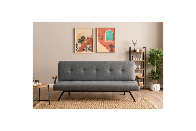 Fennor Bäddsoffa 2-sits - Ljusgrå - Möbler - Soffa - Bäddsoffa
