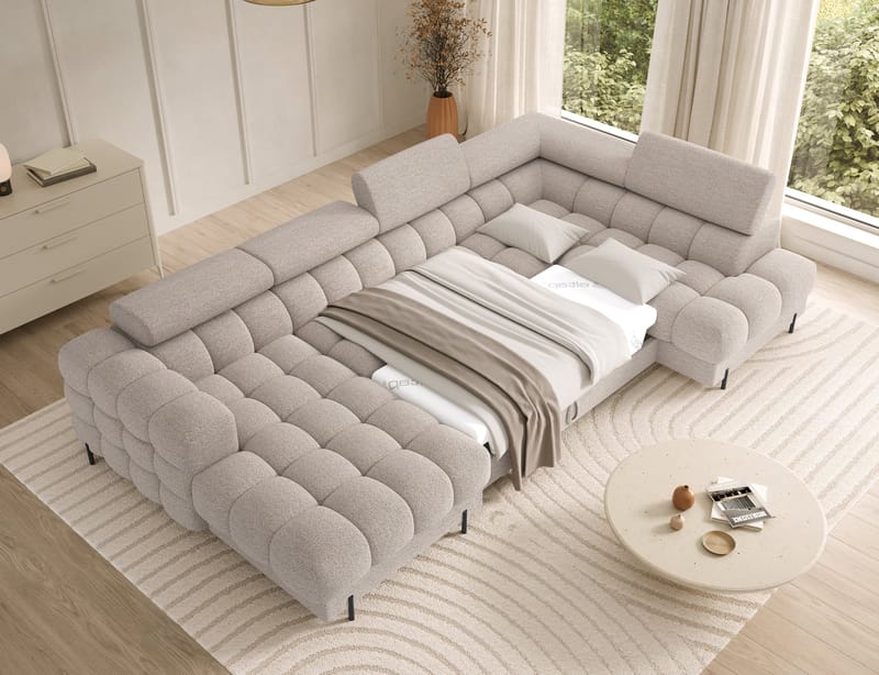 Feraria 6-sits Bubblig Bäddsoffa med Divan och Schäslong förvaring Höger - Royal 18 - Möbler - Soffa - Bäddsoffa