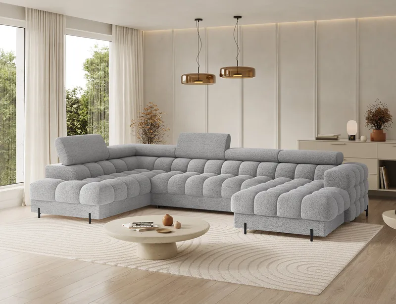 Feraria 6-sits Bubblig Bäddsoffa med Divan och Schäslong förvaring Vänster - Royal 03 - Möbler - Soffa - Bäddsoffa