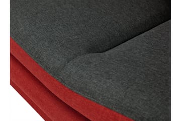 Figurelle 2-sits Rektangulär Bäddsoffa med Förvaring i Sammet - Grå|Svart - Möbler - Soffa - Bäddsoffa