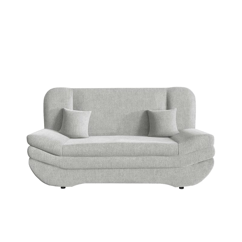 Figurelle 2-sits Rektangulär Bäddsoffa med Förvaring i Tyg, Grå