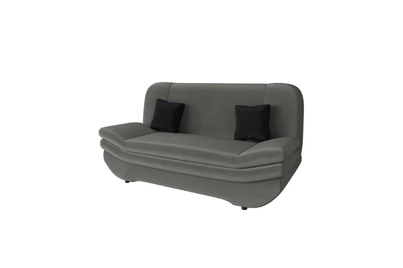 Figurelle Bäddsoffa 2-sits, Grå/Svart