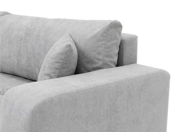 Flo 3-sits Kubisk Bäddsoffa med Förvaring i Bouclé - Brun - Möbler - Soffa - Bäddsoffa