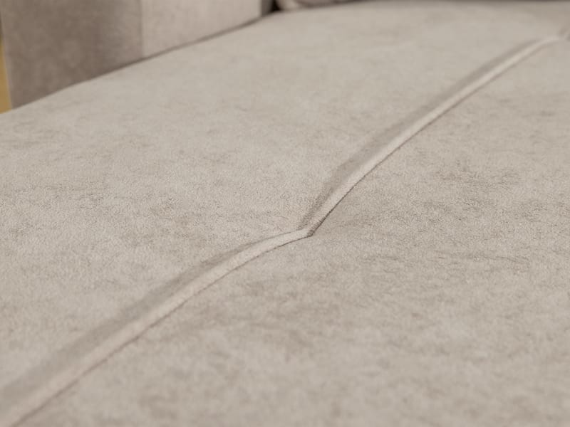 Flo 3-sits Vänster L-formad Bäddsoffa 125x230 cm med Förvaring i Boucle - Brun - Möbler - Soffa - Bäddsoffa