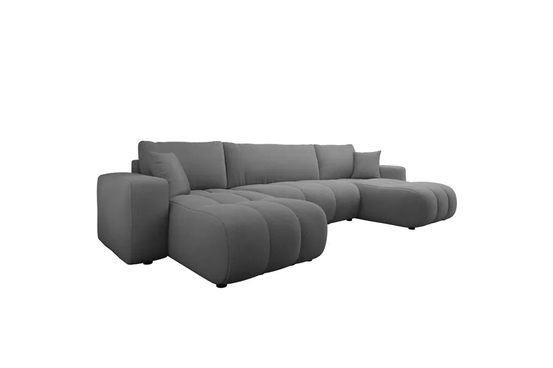 Flo Bäddsoffa Dubbeldivan 4-sits, Grå