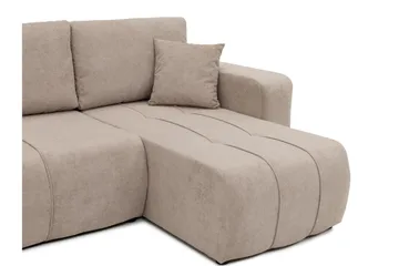 Flo Bäddsoffa Dubbeldivan 4-sits i Plysch - Vit - Möbler - Soffa - Bäddsoffa - Bäddsoffa divan