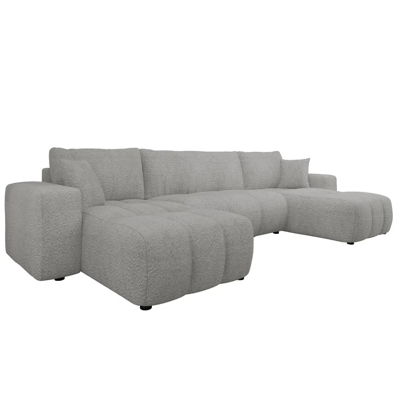 Flo Bäddsoffa Dubbeldivan 4-sits, Ljusgrå