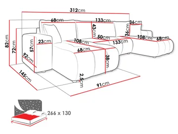 Flo Bäddsoffa Dubbeldivan 4-sits - Ljusgrå - Möbler - Soffa - Bäddsoffa