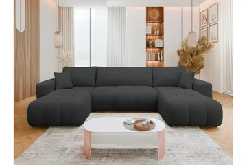 Flo Bäddsoffa Dubbeldivan 4-sits - Svart - Möbler - Soffa - Bäddsoffa