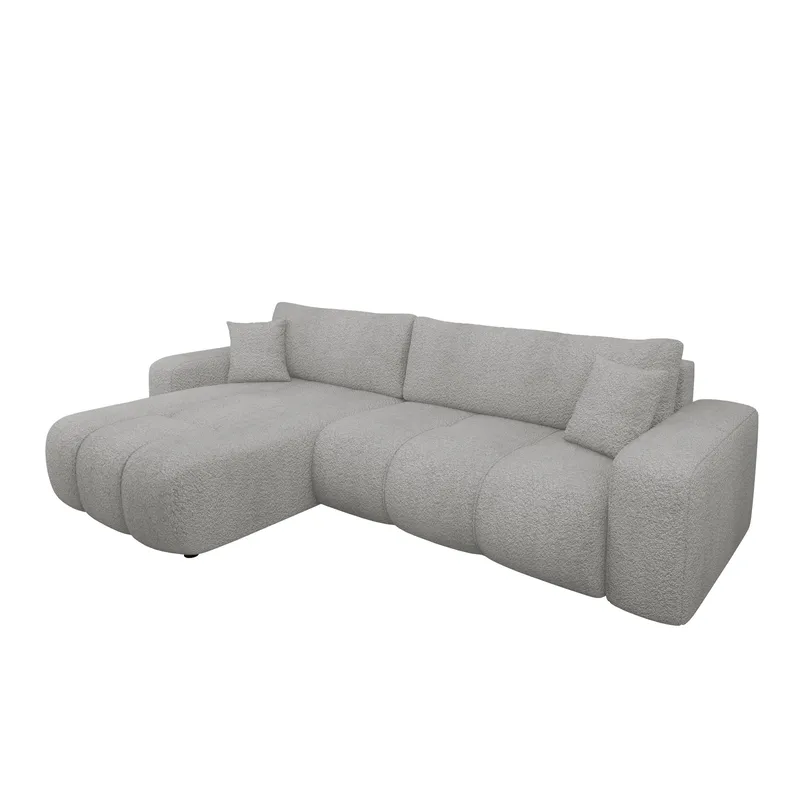 Flo Bäddsoffa med Divan 3-sits, Ljusgrå