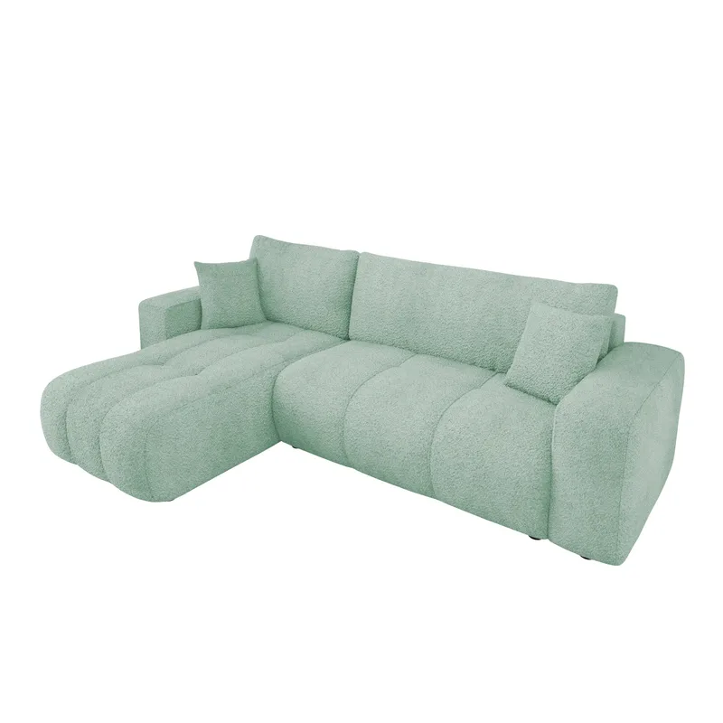 Flo Bäddsoffa med Divan 3-sits, Mintgrön