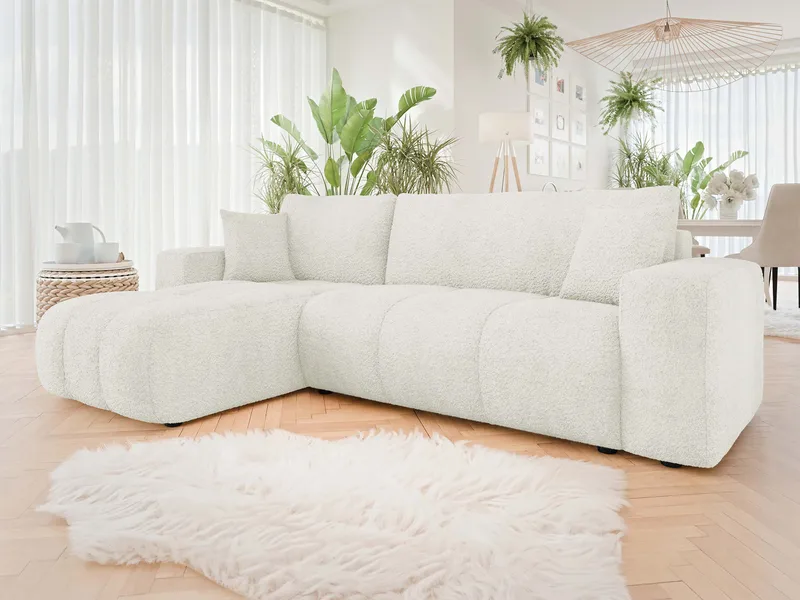 Flo Bäddsoffa med Divan 3-sits - Vit - Möbler - Soffa - Bäddsoffa