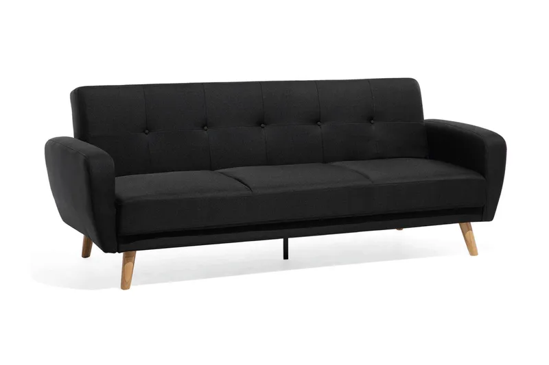 Florli Bäddsoffa 214 cm, Svart