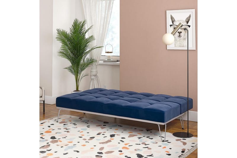 Elle Futon Sammet/Blå - Novogratz - Möbler - Soffa - Bäddsoffa - Futon - Futon soffa