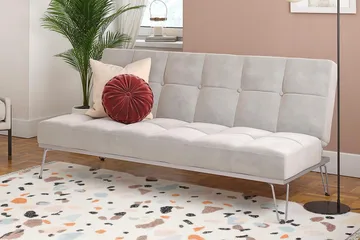 Elle Futon Sammet/Grå - Novogratz - Möbler - Soffa - Bäddsoffa - Futon - Futon soffa