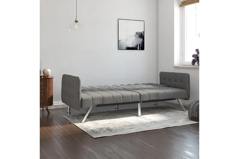 Emily Futon Linnegrå - Dorel Home - Möbler - Soffa - Bäddsoffa - Futon - Futon soffa