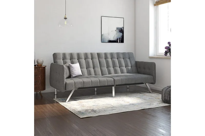 Emily Futon Linnegrå - Dorel Home - Möbler - Soffa - Bäddsoffa - Futon - Futon soffa