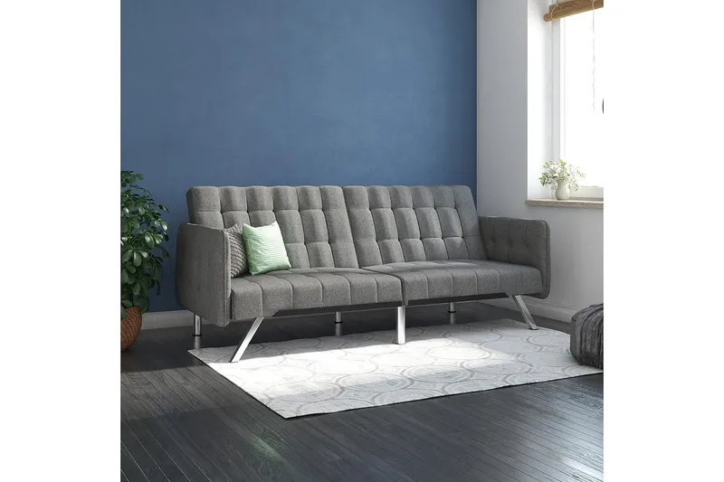 Emily Futon Linnegrå - Dorel Home - Möbler - Soffa - Bäddsoffa - Futon - Futon soffa