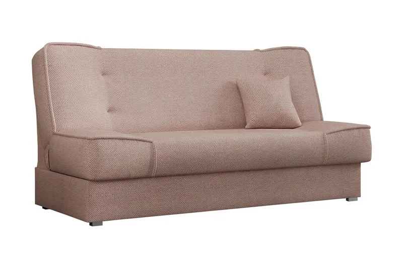 Gabi 4-sits Bäddsoffa 104x174 cm med Förvaring i Tyg, Rosa