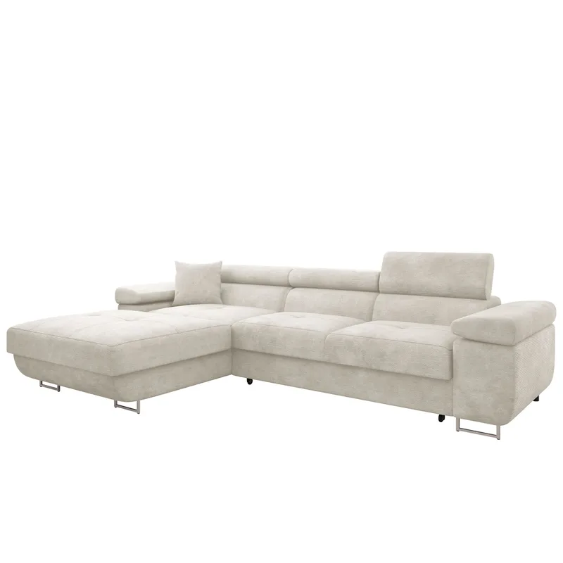 Gabina 3-sits Bäddsoffa med divan, beige