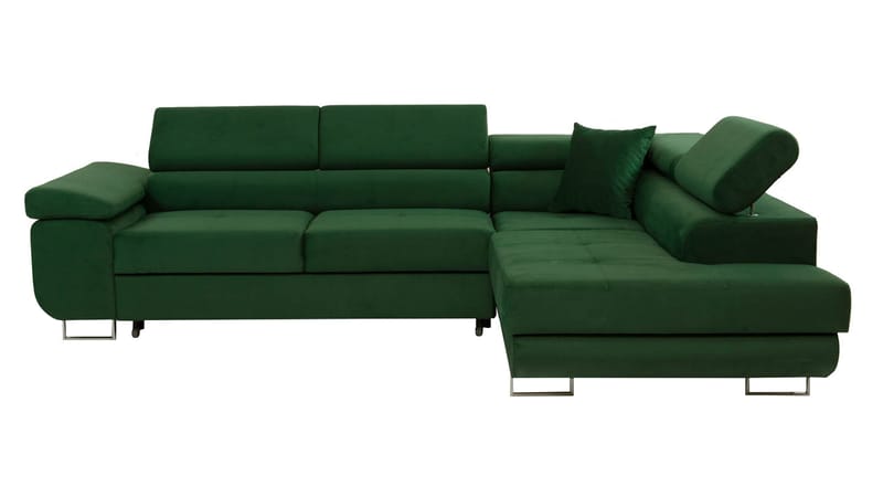 Gabina 4-sits Bäddsoffa med schäslong - svart - Möbler - Soffa - Bäddsoffa