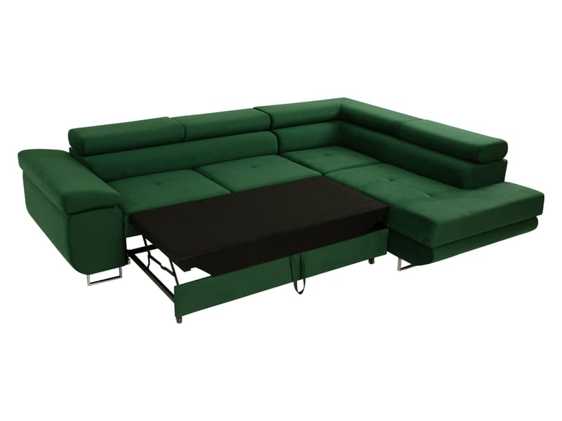 Gabina 4-sits Bäddsoffa med schäslong - svart - Möbler - Soffa - Bäddsoffa