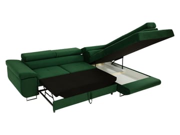 Gabina 4-sits Bäddsoffa med schäslong - svart - Möbler - Soffa - Bäddsoffa