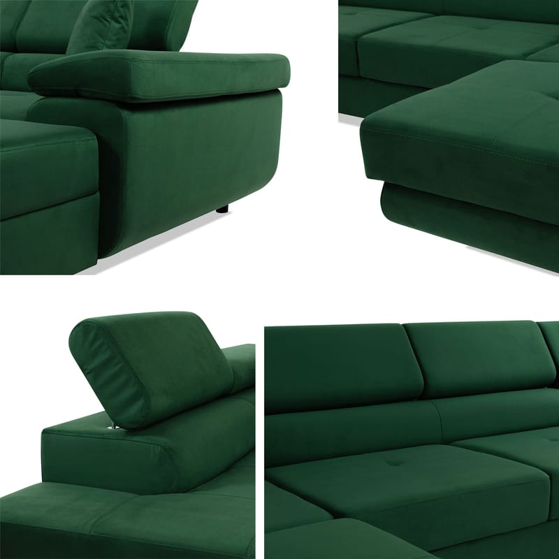 Gabina 5-sits U-formad bäddsoffa med divan och schäslong - Lumo 40 - Möbler - Soffa - Bäddsoffa