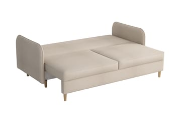 Gaja 2-sits Bäddsoffa Rundade Armstöd i Tyg - Rosa - Möbler - Soffa - Bäddsoffa