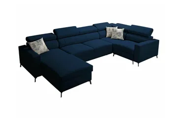 Galbally 4-sits Hörnbäddsoffa Dark blue - Möbler - Soffa - Bäddsoffa