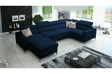 Galbally 4-sits Hörnbäddsoffa Dark blue - Möbler - Soffa - Bäddsoffa