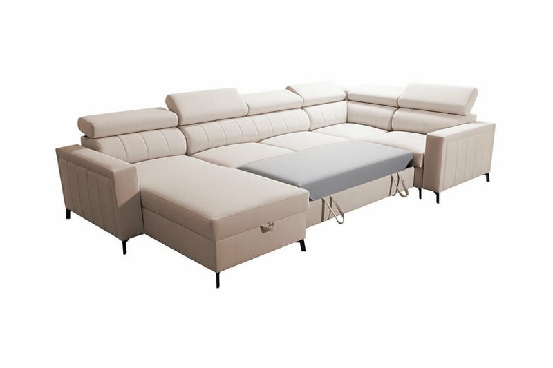 Galbally 5-sits Hörnbäddsoffa Dark blue - Möbler - Soffa - Bäddsoffa