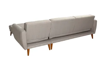 Gjoni Bäddsoffa med Divan Höger - Vit - Möbler - Soffa - Bäddsoffa