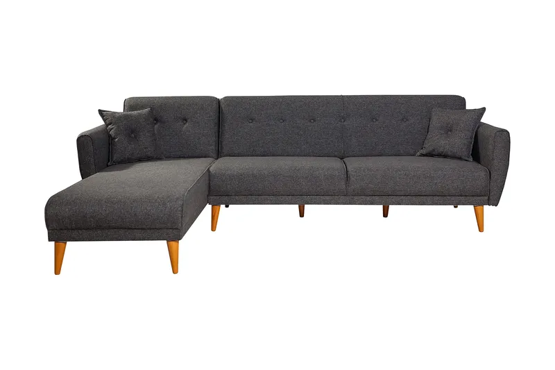 Gjoni Bäddsoffa med Divan Vänster, Grå