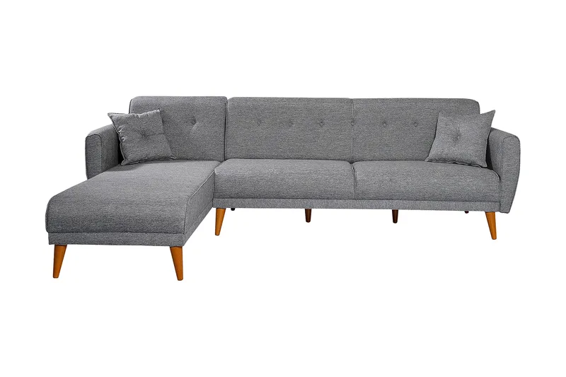 Gjoni Bäddsoffa med Divan Vänster, Grå