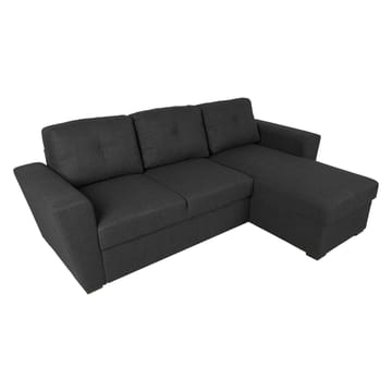 Hörnbäddsoffa 3-sits Vändbar L-formad 150x196 cm med Förvaring i Tyg - Antracit - Möbler - Soffa - Bäddsoffa