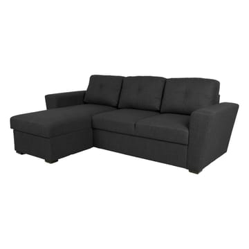 Hörnbäddsoffa 3-sits Vändbar L-formad 150x196 cm med Förvaring i Tyg - Antracit - Möbler - Soffa - Bäddsoffa