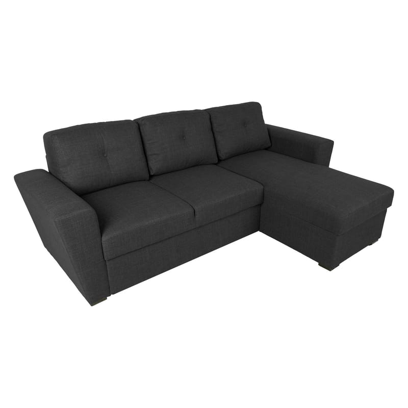 Hörnbäddsoffa Korsvik - Mörkgrå - Möbler - Soffa - Bäddsoffa