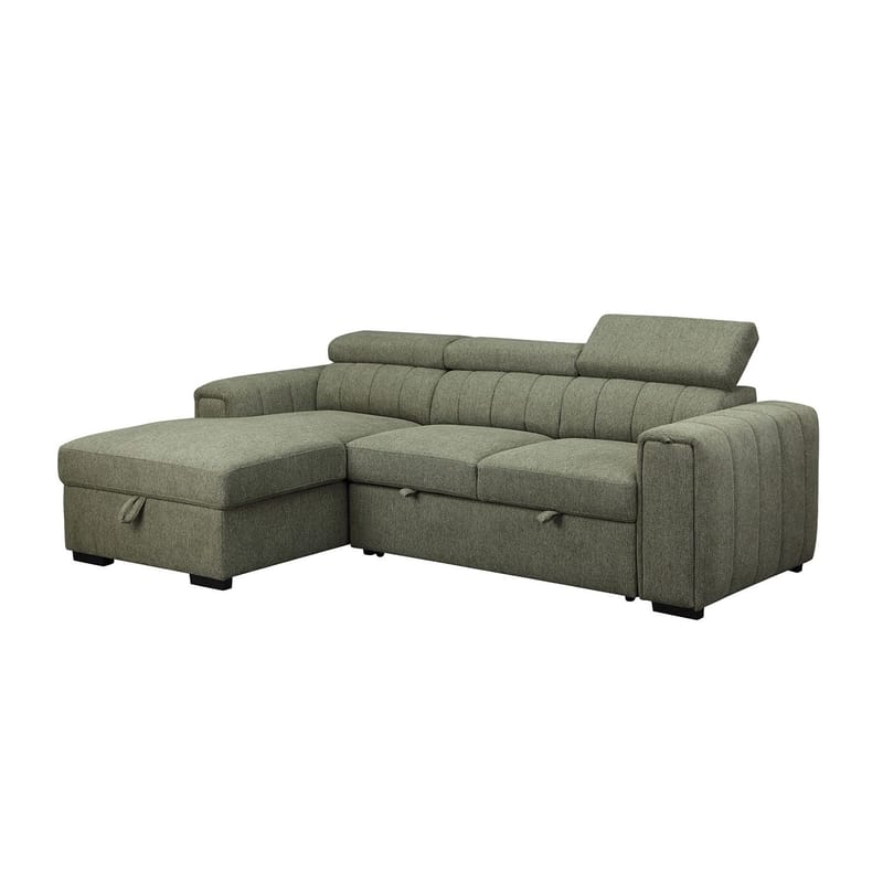 Hörnbäddsoffa Selmar Vänster, ljusgrön