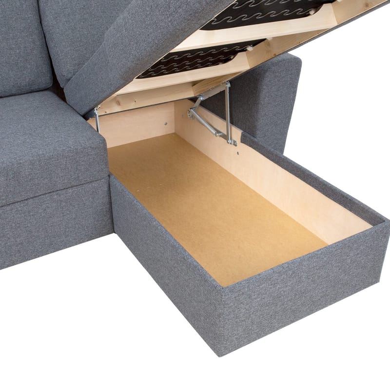 Hörnbäddsoffa Tjörnö - Grå - Möbler - Soffa - Bäddsoffa
