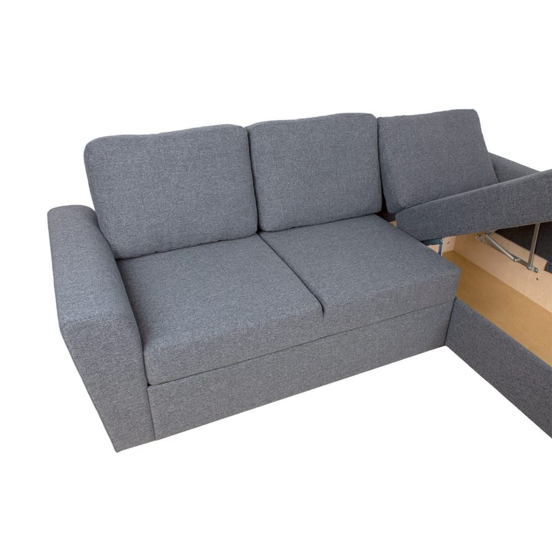 Hörnbäddsoffa Tjörnö - Grå - Möbler - Soffa - Bäddsoffa