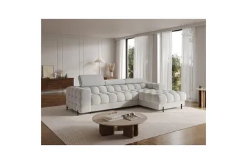 Hörnsoffa Eltap Felro 285x181x93 cm - Royal 03, Grå, Höger - Möbler - Soffa - Bäddsoffa