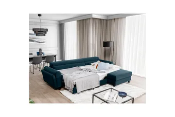 Hörnsoffa Eltap Mariall 288x200x92 cm - Monolith 77, Blå, Höger - Möbler - Soffa - Bäddsoffa