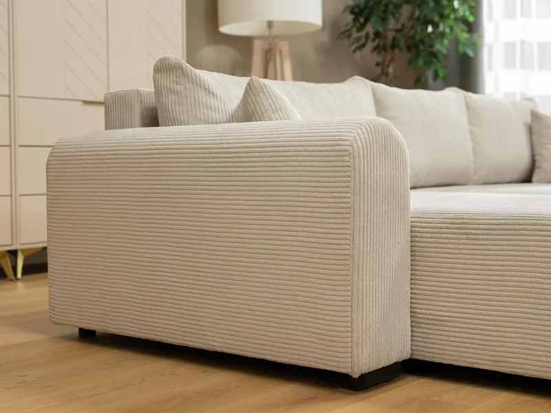Handda 4-sits Bäddsoffa med Divan Vänster - Beige - Möbler - Soffa - Bäddsoffa
