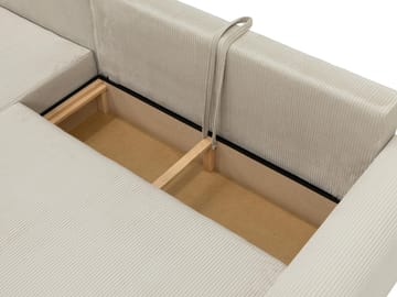 Handda 4-sits Bäddsoffa med Divan Vänster - Beige - Möbler - Soffa - Bäddsoffa