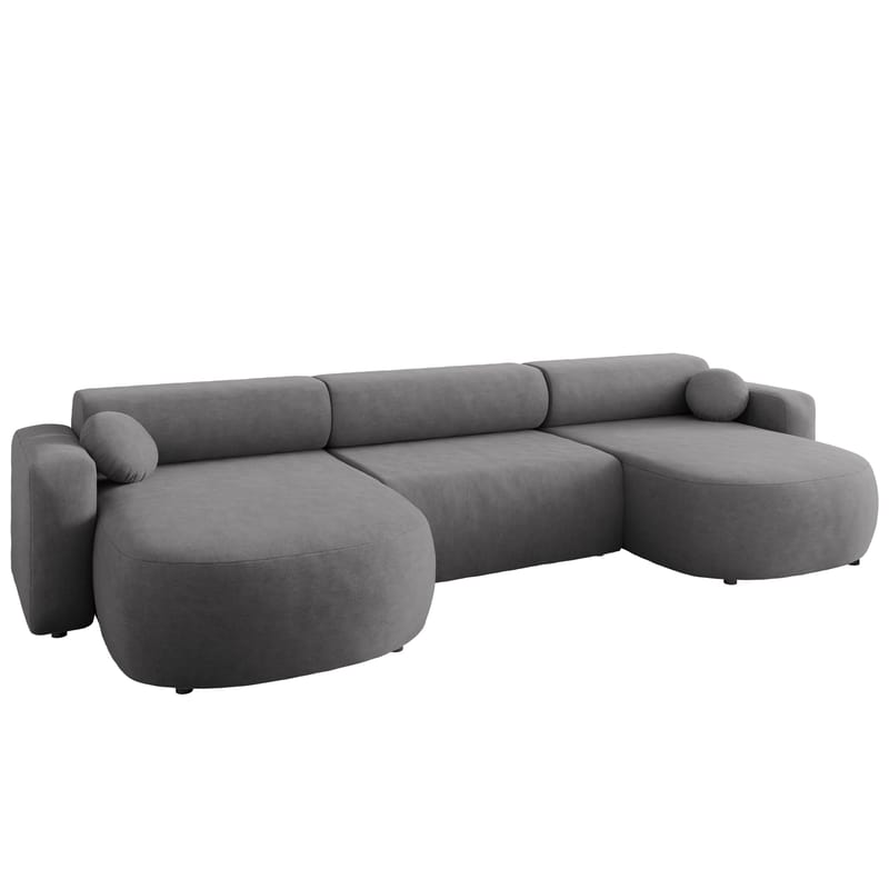 Hanish Bäddsoffa Dubbeldivan 5-sits, Grå