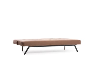 Hetalia 3-sits Rektangulär Längsbäddad Fällbar Bäddsoffa 102x180 cm i Tyg - Brun - Möbler - Soffa - Bäddsoffa