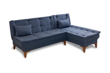 Hunterville Bäddsoffa m. Divan 4-sits 107x205 - Mörkblå - Möbler - Soffa - Bäddsoffa