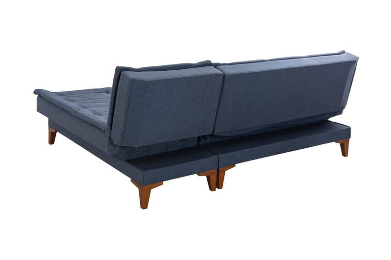 Hunterville Bäddsoffa m. Divan 4-sits 107x205 - Mörkblå - Möbler - Soffa - Bäddsoffa